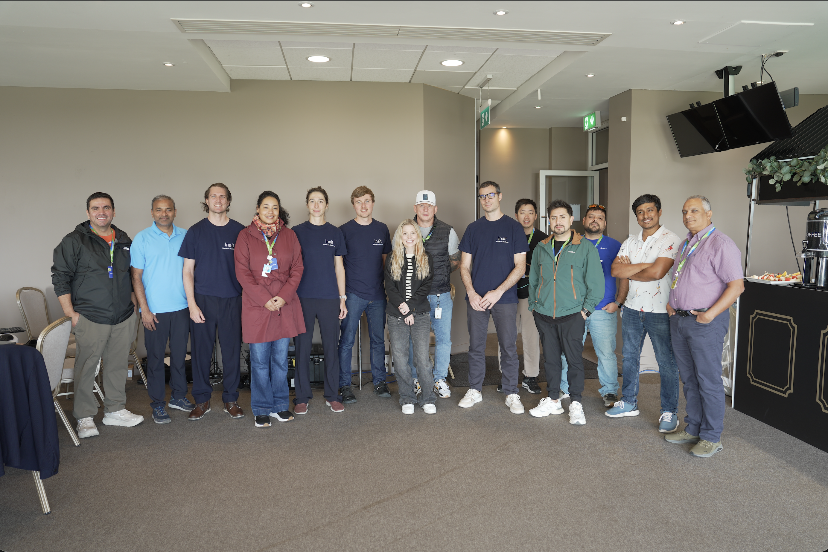 The Inait and Microsoft Physical AI teams at the Microsoft Global Hackathon in Dublin